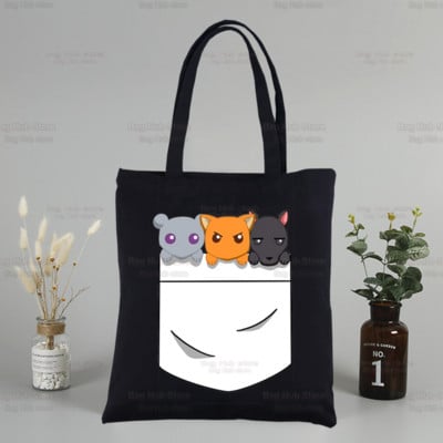 Košara s voćem Japan Anime Kawaii Custom Tote Bag Shopping Cartoon Kyo Sohma Black Putne platnene torbe Eco Shopper Bag