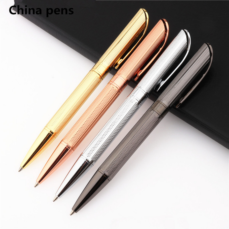Luxus minőség All Color 719 Rose gold vonal Üzleti irodai Közepes hegyű golyóstollak Új Diákírószerek Kellékek