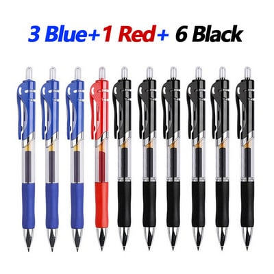 Uvlačiva gel olovka Kemijska olovka velikog kapaciteta 0,5 mm Kemijska olovka Crna/crvena/plava tinta Uredski pribor Školski pribor Pribor