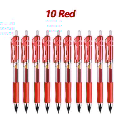 Uvlačiva gel olovka Kemijska olovka velikog kapaciteta 0,5 mm Kemijska olovka Crna/crvena/plava tinta Uredski pribor Školski pribor Pribor
