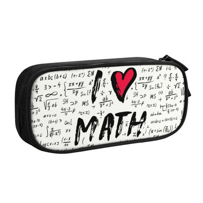 Formule de matematică Casă de creion de matematică Băiat Fată Depozitare mare Science Geek Cadou pentru profesori Geanta creion Husă Papetarie pentru studenți