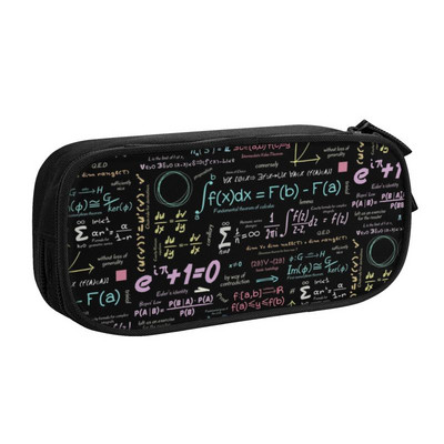 Formule de matematică Casă de creion de matematică Băiat Fată Depozitare mare Science Geek Cadou pentru profesori Geanta creion Husă Papetarie pentru studenți