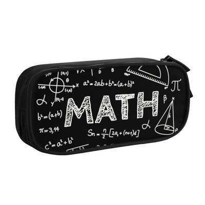 Formule de matematică Casă de creion de matematică Băiat Fată Depozitare mare Science Geek Cadou pentru profesori Geanta creion Husă Papetarie pentru studenți
