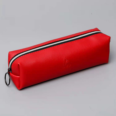 Kandiline pliiatsiümbris Nahast pliiatsikott Vintage retro tõmblukuga pliiatsiümbris kirjatarvete kotid õpilaste kontoritarvete jaoks