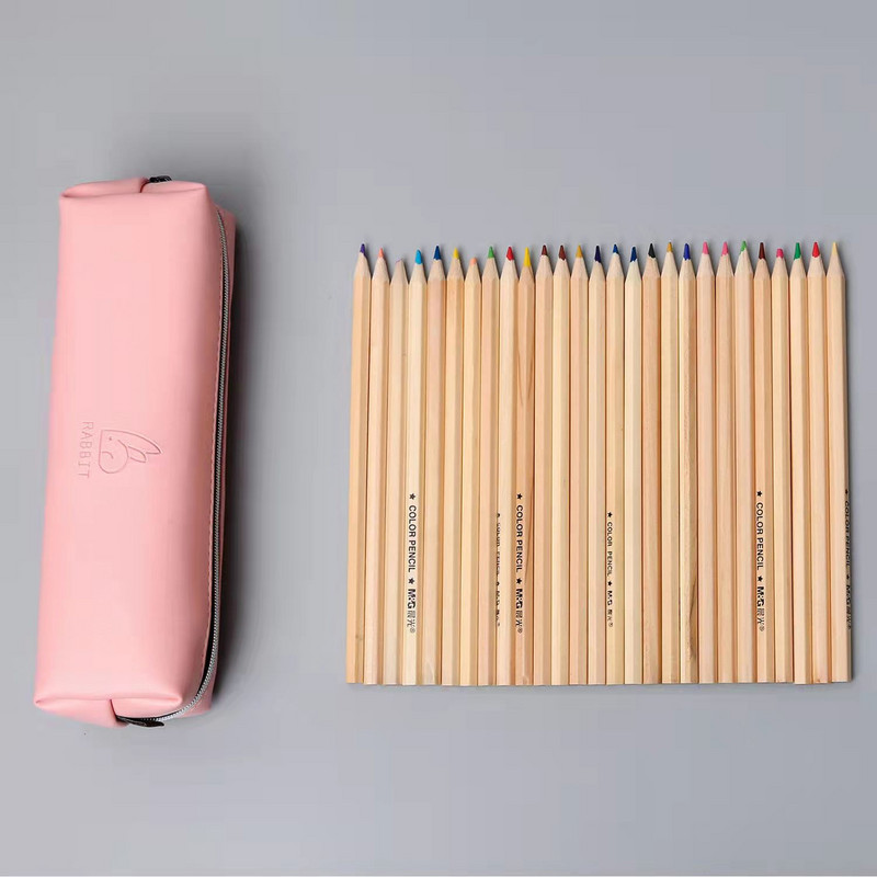 Kandiline pliiatsiümbris Nahast pliiatsikott Vintage retro tõmblukuga pliiatsiümbris kirjatarvete kotid õpilaste kontoritarvete jaoks