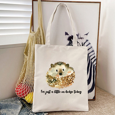 Prekrasne ručne torbice s printom cvijeća na ježu Ženske torbe na rame Ležerne platnene torbe za kupnju Djevojačke torbe Elegantna velika torba femme