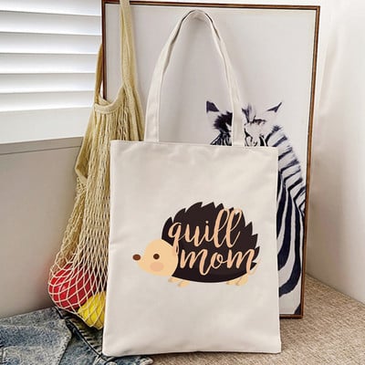 Prekrasne ručne torbice s printom cvijeća na ježu Ženske torbe na rame Ležerne platnene torbe za kupnju Djevojačke torbe Elegantna velika torba femme