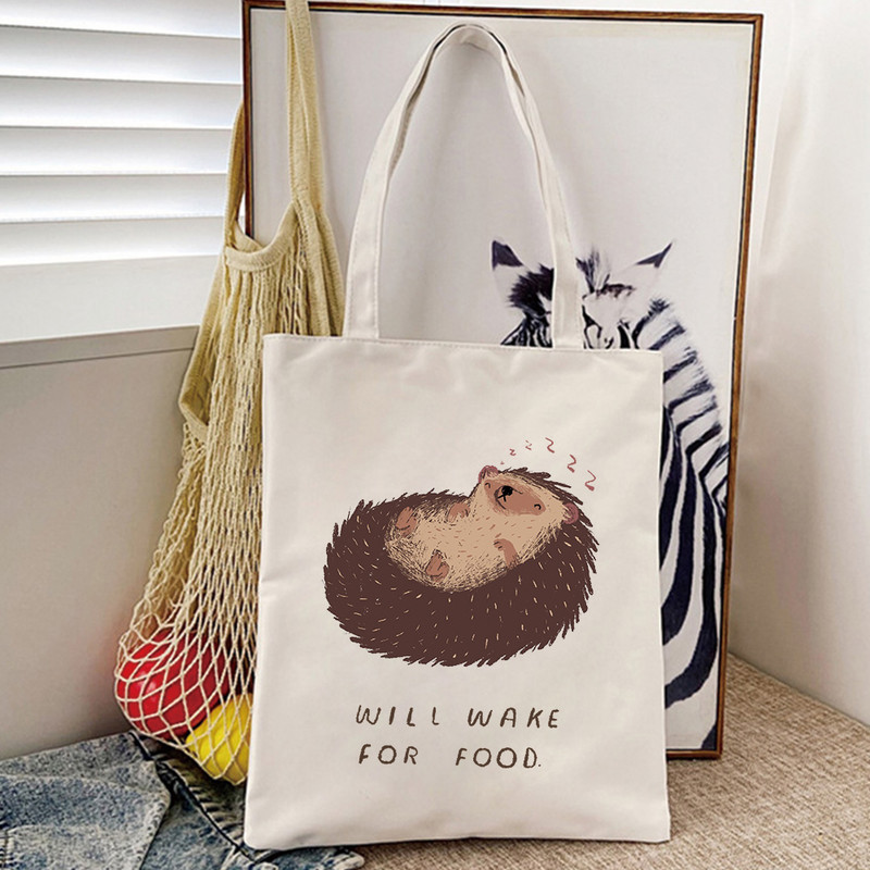 Prekrasne ručne torbice s printom cvijeća na ježu Ženske torbe na rame Ležerne platnene torbe za kupnju Djevojačke torbe Elegantna velika torba femme