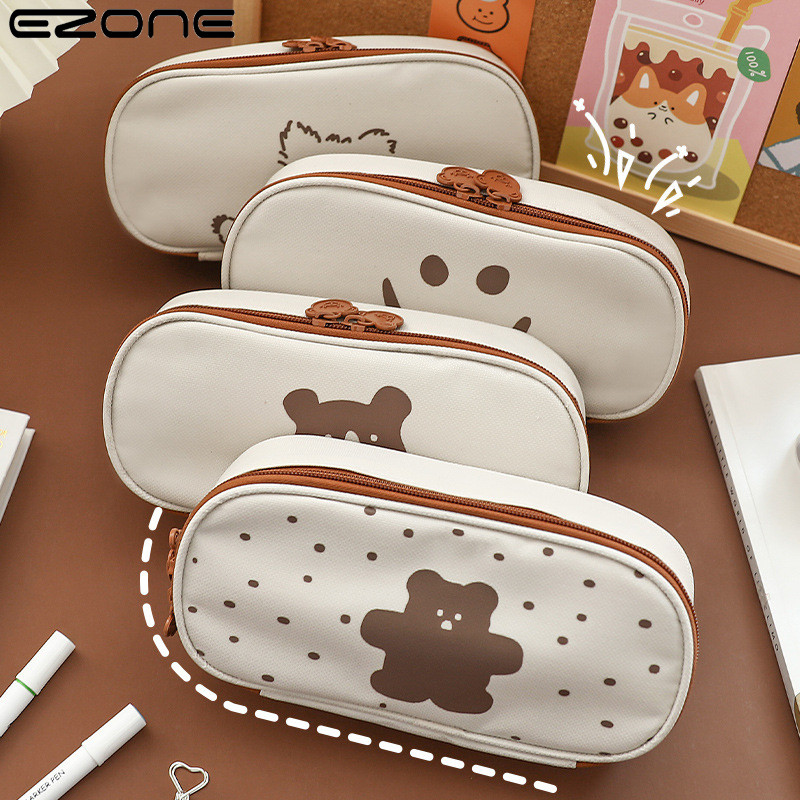 EZONE armas karu pliiatsikott õpilastele kirjatarbed Kawai multifilmi pliiatsikott Suure mahutavusega hoiukott Kosmeetikakott koolitarbed