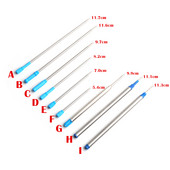 5/8/10/20 bucăți/set GENKKY rezerve de pix cu bile cu ridicata, 0,7 mm, cu lungime diferită, cu cerneală albastră și neagră.