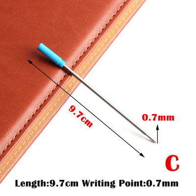 5/8/10/20 bucăți/set GENKKY rezerve de pix cu bile cu ridicata, 0,7 mm, cu lungime diferită, cu cerneală albastră și neagră.