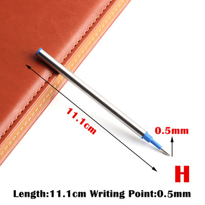 5/8/10/20 bucăți/set GENKKY rezerve de pix cu bile cu ridicata, 0,7 mm, cu lungime diferită, cu cerneală albastră și neagră.