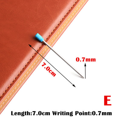 5/8/10/20 bucăți/set GENKKY rezerve de pix cu bile cu ridicata, 0,7 mm, cu lungime diferită, cu cerneală albastră și neagră.