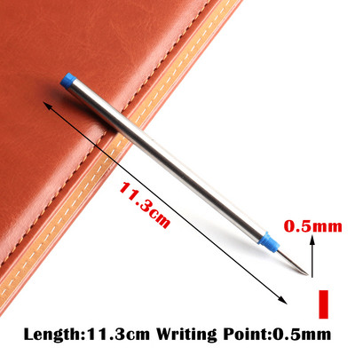 5/8/10/20 bucăți/set GENKKY rezerve de pix cu bile cu ridicata, 0,7 mm, cu lungime diferită, cu cerneală albastră și neagră.