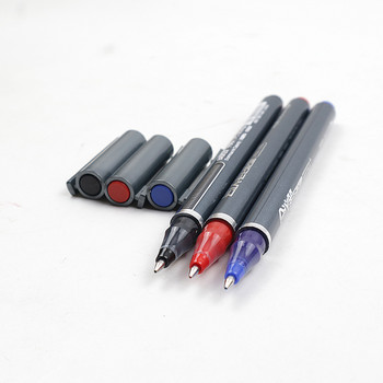 Висококачествена гел химикалка 0,7 mm с голям капацитет Черно/синьо/червено мастило Химикалки Гладко писане Гел мастило Офис канцеларски материали 6 бр./лот