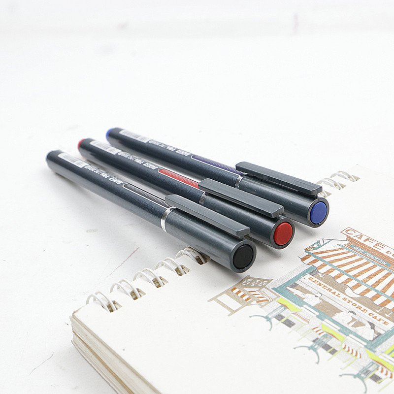 Stilo cu gel de calitate superioară, 0,7 mm, de mare capacitate, pixuri cu cerneală negru/albastru/roșu, pentru scris neted, cerneală cu gel, articole de papetărie de birou, 6 buc/lot
