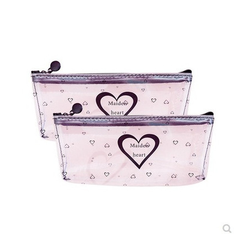 Simpatična jednostavna prozirna pernica sa slovima. Svježa kreativna studentska prijenosna torba za olovke. Pernica.