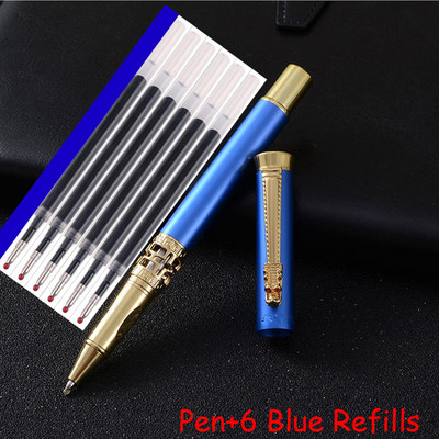 Visokokvalitetna kemijska olovka od punog metala Dragon Crystal Valjkasta uredska poslovna muška olovka za pisanje Kupi 2 Pošalji poklon