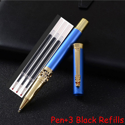 Visokokvalitetna kemijska olovka od punog metala Dragon Crystal Valjkasta uredska poslovna muška olovka za pisanje Kupi 2 Pošalji poklon