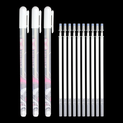 Set olovka+refill Gel olovka Highlight Refill Bijela boja Shinning Refill Markeri za crtanje Olovka za crtanje Školski pribor Višenamjenska