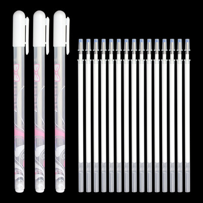 Set olovka+refill Gel olovka Highlight Refill Bijela boja Shinning Refill Markeri za crtanje Olovka za crtanje Školski pribor Višenamjenska