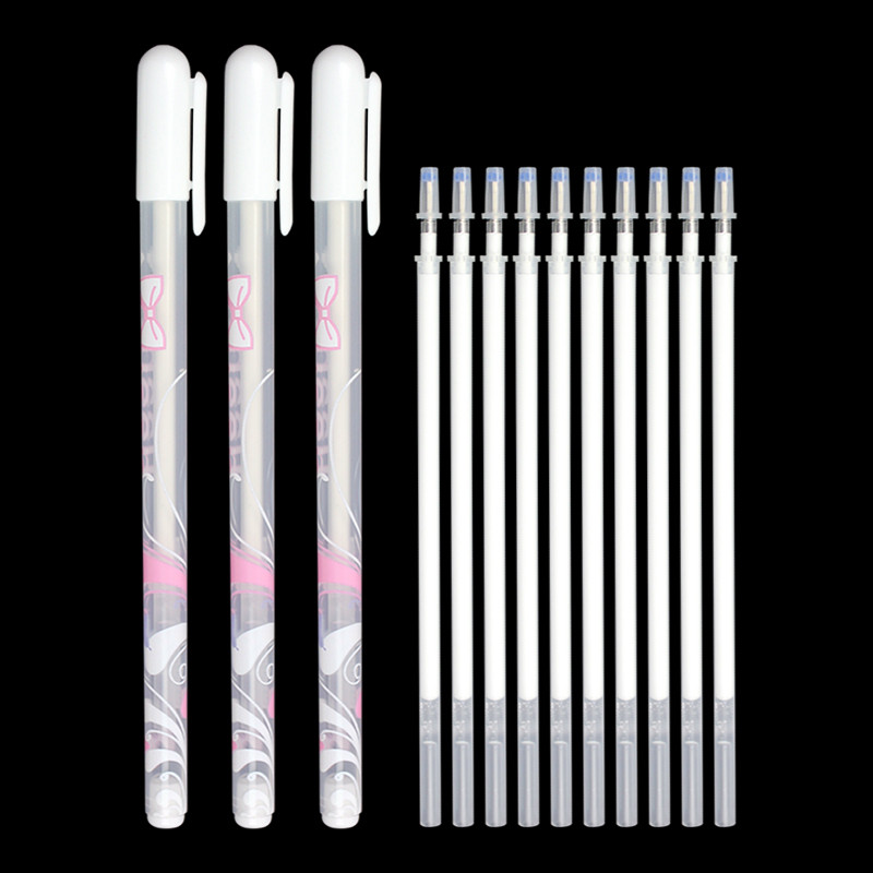 Set olovka+refill Gel olovka Highlight Refill Bijela boja Shinning Refill Markeri za crtanje Olovka za crtanje Školski pribor Višenamjenska