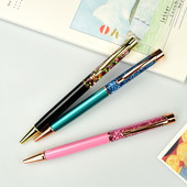 Nove zlatne olovke Metalne kemijske olovke s ugraviranim imenom Privatna laserska olovka personalizirani dar Prilagođeni logotip Uredski školski pribor