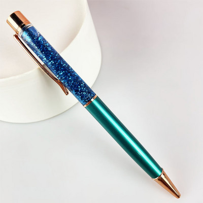 Nove zlatne olovke Metalne kemijske olovke s ugraviranim imenom Privatna laserska olovka personalizirani dar Prilagođeni logotip Uredski školski pribor