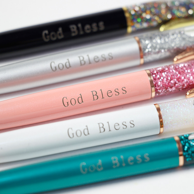 Új arany fólia toll fém golyóstollak gravírozott név Privát lézertoll személyre szabott ajándék Egyedi embléma Irodai Iskola Irodaszerek