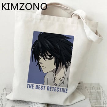 Death Note Misa Amane τσάντα για ψώνια ψώνια παντοπωλείο bolsas de tela τσάντα επαναχρησιμοποιήσιμη τσάντα tote υφασμάτινο κορδόνι sacola custom