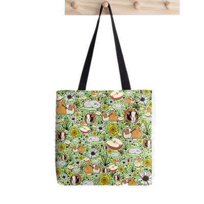 2021 Shopper Fox velika torba Kreativnost Print torba ženska Harajuku shopper torba djevojka Torba za kupovinu na rame Ženska platnena torba