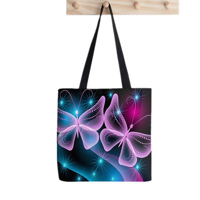 2021 Shopper Fox velika torba Kreativnost Print torba ženska Harajuku shopper torba djevojka Torba za kupovinu na rame Ženska platnena torba