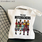 Ženska torba za kupovinu, božićna baletna torba Orašar Harajuku platnena torba za kupovinu, torba za djevojčice, ženska torba na rame