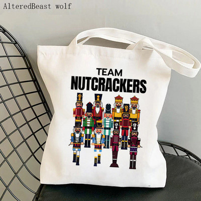 Ženska torba za kupovinu, božićna baletna torba Orašar Harajuku platnena torba za kupovinu, torba za djevojčice, ženska torba na rame