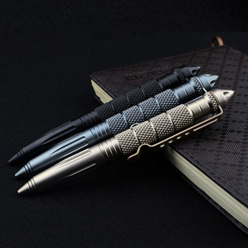 1PC NOVA visokokvalitetna taktička obrambena olovka u metalnim bojama Uredske kemijske olovke za učenike