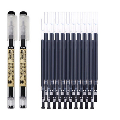 Olovke s gelom od 0,35 mm, crvena/crna/plava, šipka za punjenje tinte, japanska olovka za ručku, školski uredski pribor za pisanje.