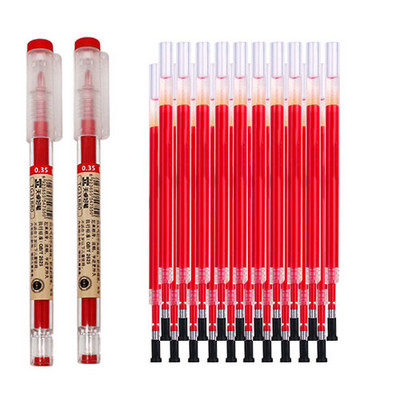 Olovke s gelom od 0,35 mm, crvena/crna/plava, šipka za punjenje tinte, japanska olovka za ručku, školski uredski pribor za pisanje.