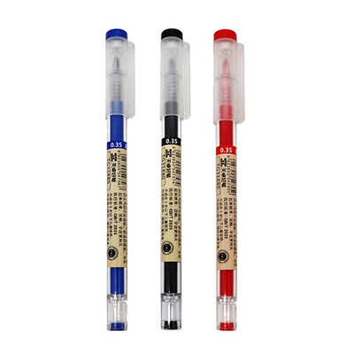 Olovke s gelom od 0,35 mm, crvena/crna/plava, šipka za punjenje tinte, japanska olovka za ručku, školski uredski pribor za pisanje.