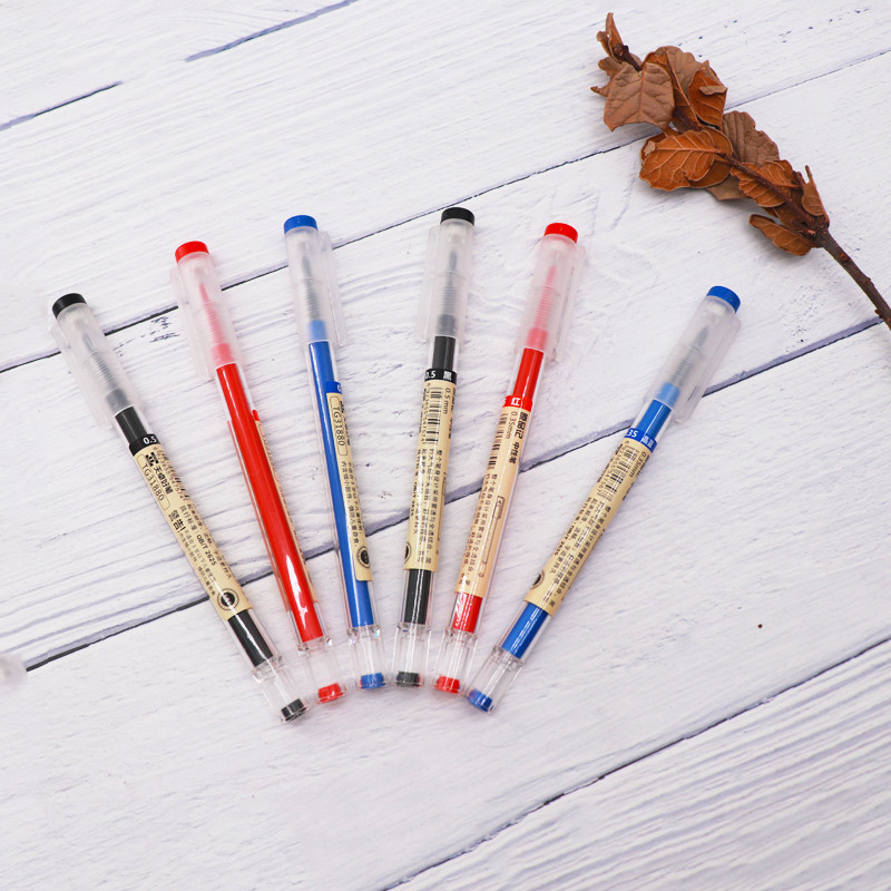 Olovke s gelom od 0,35 mm, crvena/crna/plava, šipka za punjenje tinte, japanska olovka za ručku, školski uredski pribor za pisanje.