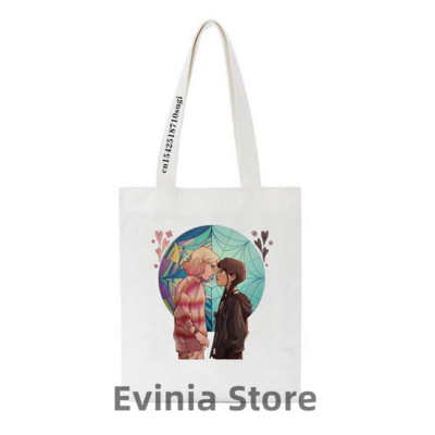 Wednesday i Enid platnena torba s printom Ženska torba na rame Modne velike torbe za kupnju velikih kapaciteta