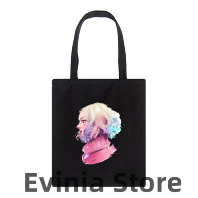 Wednesday i Enid platnena torba s printom Ženska torba na rame Modne velike torbe za kupnju velikih kapaciteta