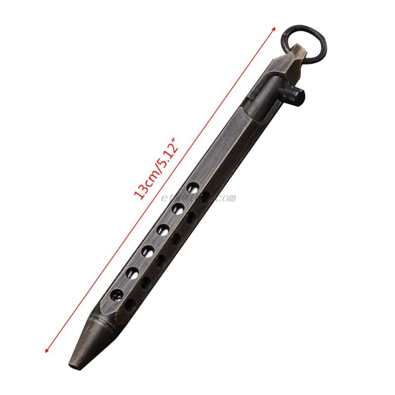 Pix cu cerneală cu gel din alamă solidă, instrument de scris cu șuruburi retro hexagonale, rechizite de papetărie de birou pentru școală