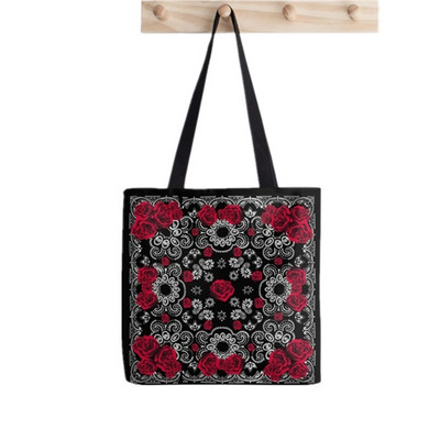 2021. shopper zelena torba s uzorkom bandana ženska torba Harajuku shopper torba za djevojku torba za kupovinu na rame ženska platnena torba