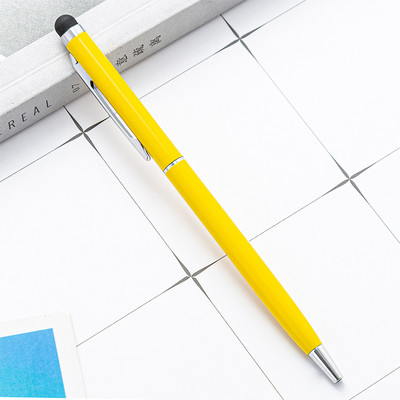 Novi prilagođeni LOGO Metalni kapacitivni zaslon osjetljiv na dodir Kemijske olovke Višenamjenska poklon olovka u boji Ručno izrađen uredski pribor za pisanje