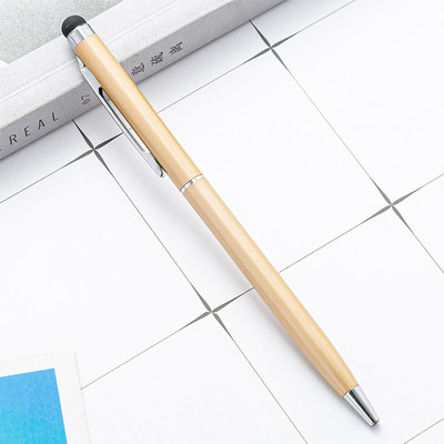 Novi prilagođeni LOGO Metalni kapacitivni zaslon osjetljiv na dodir Kemijske olovke Višenamjenska poklon olovka u boji Ručno izrađen uredski pribor za pisanje