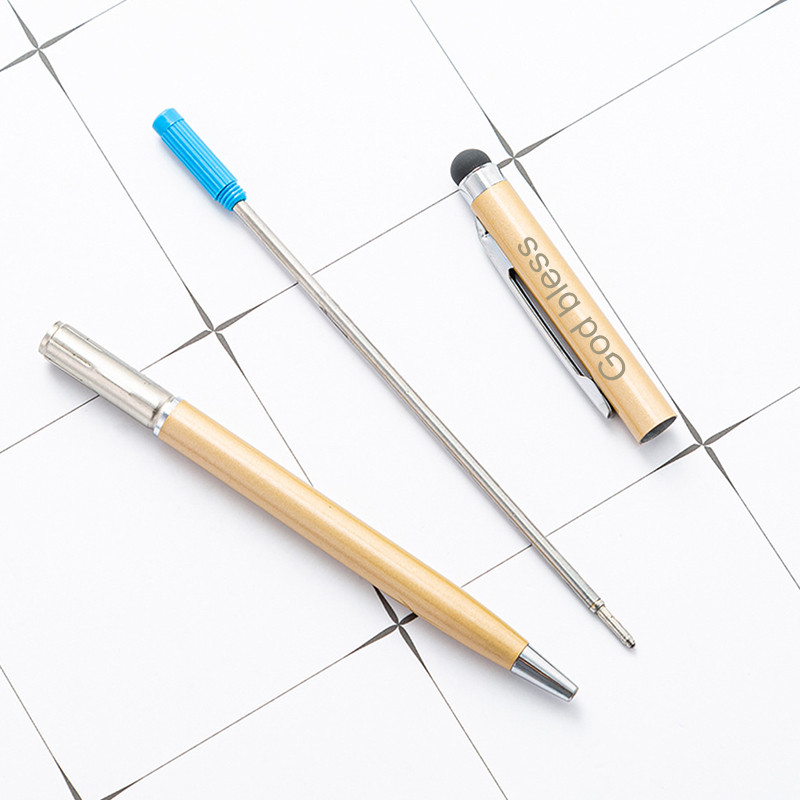 Novi prilagođeni LOGO Metalni kapacitivni zaslon osjetljiv na dodir Kemijske olovke Višenamjenska poklon olovka u boji Ručno izrađen uredski pribor za pisanje