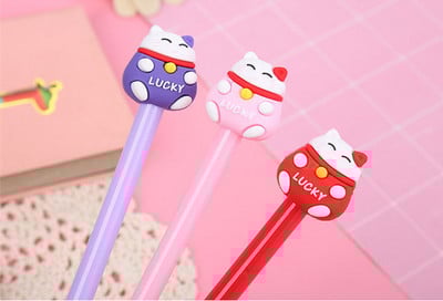 1kom slatke Kawaii crtane životinje Gel olovke Olovke s potpisom Escolar za ured Školski pribor za pisanje Poklon pribor za učenike Olovke