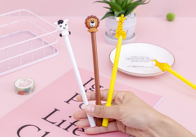 1kom slatke Kawaii crtane životinje Gel olovke Olovke s potpisom Escolar za ured Školski pribor za pisanje Poklon pribor za učenike Olovke