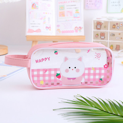 Trusa transparentă pentru creion Papetărie Kawaii Husă pentru creion Trousse Scolaire Astuccio Estojo Escolar Piornik Truse pentru fete
