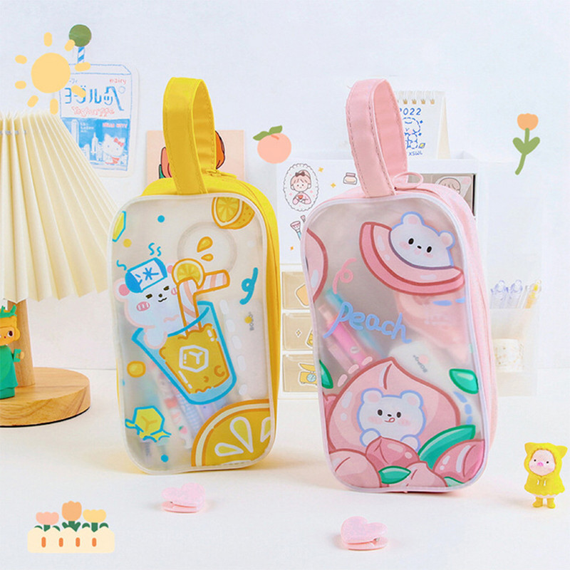 Trusa transparentă pentru creion Papetărie Kawaii Husă pentru creion Trousse Scolaire Astuccio Estojo Escolar Piornik Truse pentru fete